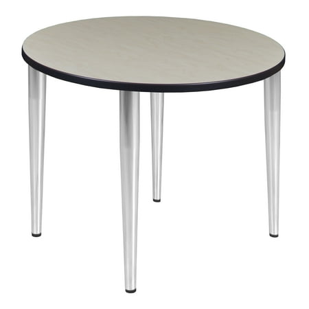 

Kahlo 42 Round Tapered Leg Table - Maple/Chrome