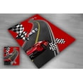 thumbnail image 2 of Premium Race Flag Bedroom Carpet Rug, High-Quality Decorative Floor Mat, Race Theme Rug, 2 of 4
