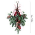 thumbnail image 2 of Navidad Lágrima Floral Swag Navidad Guirnalda Baya Ratán Pino Cono Aguja Rama Colgante Guirnalda Decoración Para Tienda Windows Chimeneas Moyic HA038969-00, 2 of 6