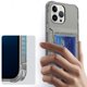 thumbnail image 4 of KAIYANG Para iPhone 13 Pro Funda transparente con ranuras para tarjetas Funda para teléfono Parte posterior de PC + Marco de TPU Estilo B iPhone 13 Pro 6.1 pulgadas Transparente, 4 of 5