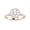 Rose Gold, variant on 14K White Gold 2 Carat LAB GROWN DIAMOND Classic Halo Style Pave Set Round Shape Round Cut Diamond Engagement Ring (D-E Color VS1-VS2 Clarity 1.5 Ct Center)