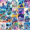 thumbnail image 2 of Disney 5D DIY Diamond Embroidery Cartoon Lilo & Stitch Picture Mosaic Home Decor Round Drill Diamond Painting Cross Stitch KitRound 20x30cm Gao Jinjia LED, 2 of 2