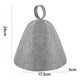 thumbnail image 4 of 2pcs Sauna Hat Wool Heat Aislamiento Unisex Accesorios Ducha (gris), 4 of 4