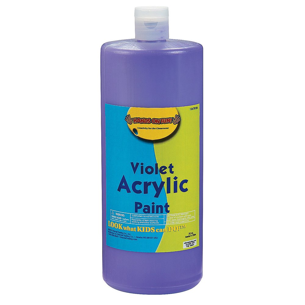 Violet Acrylic Paint 32 Oz Basic Supplies 1 Piece