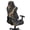 Black Gold Marble Texture, variant on TSOVTHRID Black Gold Marble Texture Print 4 Pieces Gaming Chair Covers for Cats Breathable Rotating Gaming Chair Protector Computer Chair Seat Slipcovers with Armrest Covers