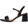 thumbnail image 4 of Cole Haan Josie Black Leather Ankle Strap Rounded Open Toe Block Heeled Sandals (Black Leather, 10.5), 4 of 6