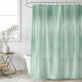 thumbnail image 6 of Polyester Fabric Green Shower Curtain, Modern Abstract Art Ombre Striped Waterproof Bathtub Curtain Bathroom Decor Set with Hooks 72 x 84 Inches, 6 of 6