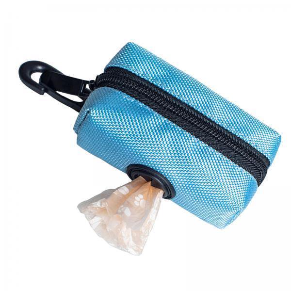 Dispensador De Bolsas De Basura Para Excrementos De Mascotas, Soporte Para Basura, Bolsa Para Excrementos De Cachorro Para Caminar, 3xPet, Color Azul