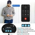 thumbnail image 4 of Viworld Bluetooth Beanie Hat with Light, Unisex USB Rechargeable 4 LED Headlamp Cap with Headphones, Built-in Speakers & Mic Winter Knitted Night Lighted Music Hat, for Christmas Gifts (Dark Blue), 4 of 10