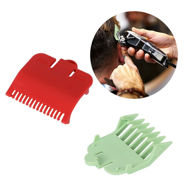 2PCS Hair Clipper Guide Set Universal Plastic Limit Comb Hair Clipper Attachment