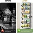 thumbnail image 3 of 6-Tier Over the Door Pantry Organizer, Heavy-Duty Metal Storage  for Kitchen, Bathroom, Bedroom, 3 of 6