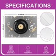 thumbnail image 4 of Magnetic Tape Placemats Set of 4 for Musical Optical Disc Placemat for Kitchen Dining Table Decor Indoor Outdoor Phonograph Music Table Place Mats, Popstar Party 18"x12", 4 of 4