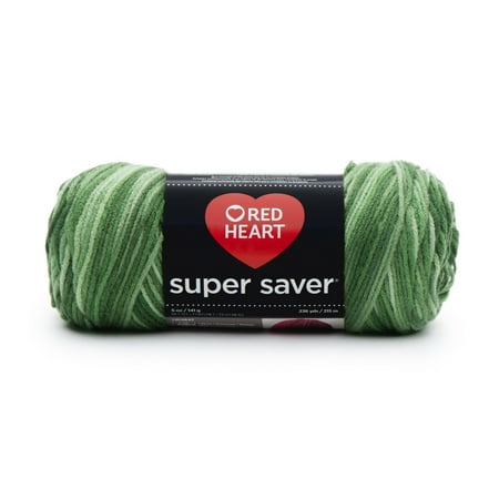 Red Heart® Super Saver™ #4 Worsted Acrylic Green Tones Yarn, 50z/142g 236 yd