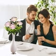 thumbnail image 4 of Real Feel Flowers Faux Bulgarian Roses Bouquet 48cm/18.9In Multicolor Plastic Home Garden Decorative Ornaments, 4 of 6
