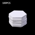thumbnail image 1 of Gabarits Hexagonaux 100 Pcs Ensemble de Moules en Patchwork Blanc Accessoire Haoyi, 1 of 5