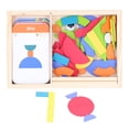 thumbnail image 2 of Clasificación de juegos de apilamiento, juego de bloques de patrón de madera, bloques de patrón de madera, juguetes educativos, valor excepcional, 2 of 9