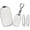 White, variant on Key Fob Cover Compatible with Genesis GV60 GV80 G70 G90 2022-2025 5 Button Keychain Case Holder Protector,Long Keychain-black