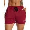 thumbnail image 2 of Gureui Men's Casual Shorts Swim Trunks,Quick Dry Beach Shorts Loose Swimwear Sports Running Shorts Waist Belt with Drawstring, 2 of 9