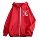 thumbnail image 4 of WILLBEST Sudadera Deportiva para Mujer Ladies' Christmas Printed Zipper Long Sleeved Pocket Adjuststring Casual Hooded Sweatshirt 2294 Chica​​, 4 of 8