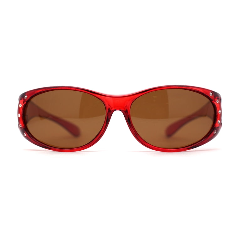SA106 Womens Rhinestone Polarized Sunglasses, UV400 