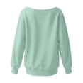 thumbnail image 5 of One Shoulder Sweatshirts for Women 2025 Long Sleeve Lightweight Plain Sweatshirt Pullover Tops Fall Outfits, 5 of 6