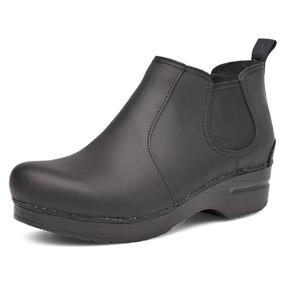 Botín Dansko Frankie de Cuero Negro Antifatiga Talla 10.5-11 US