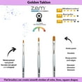 ZEM Brush Mfg AS32 Golden Taklon Synthetic Shaders Artist Paint Brush
