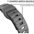 thumbnail image 5 of Sport Bands Compatible with Apple Watch Ultra Band 49mm 45mm 44mm 42mm 41mm 40mm 38mm,Men Women Soft Silicone Waterproof Strap for iWatch Series 8 7 6 5 4 3 2 SE Ultra (42/44/45/49mm, Dark Gray), 5 of 15