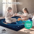 thumbnail image 4 of ODIKA 4' x 6' Machine Washable Non-Slip Area Rug, Cosmic Planet High Traffic Rug, Blue, 641, 4 of 7