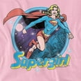 thumbnail image 2 of Superman Supergirl Airbrush Women's T Shirt, Pink, Small, 2 of 6