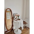 thumbnail image 6 of Liveasy Swivel Adjustable Full-Length Oval Wood Cheval Floor Mirror in Oak, 6 of 6