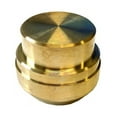 thumbnail image 2 of Libra Supply Lead Free 1 inch Push-Fit CAP, Push to Connect, Push x Push, (Pack of 5 pcs, Click in for more size options), 1'', 1-inch Brass Pipe Fitting Plumbing Supply, 2 of 4