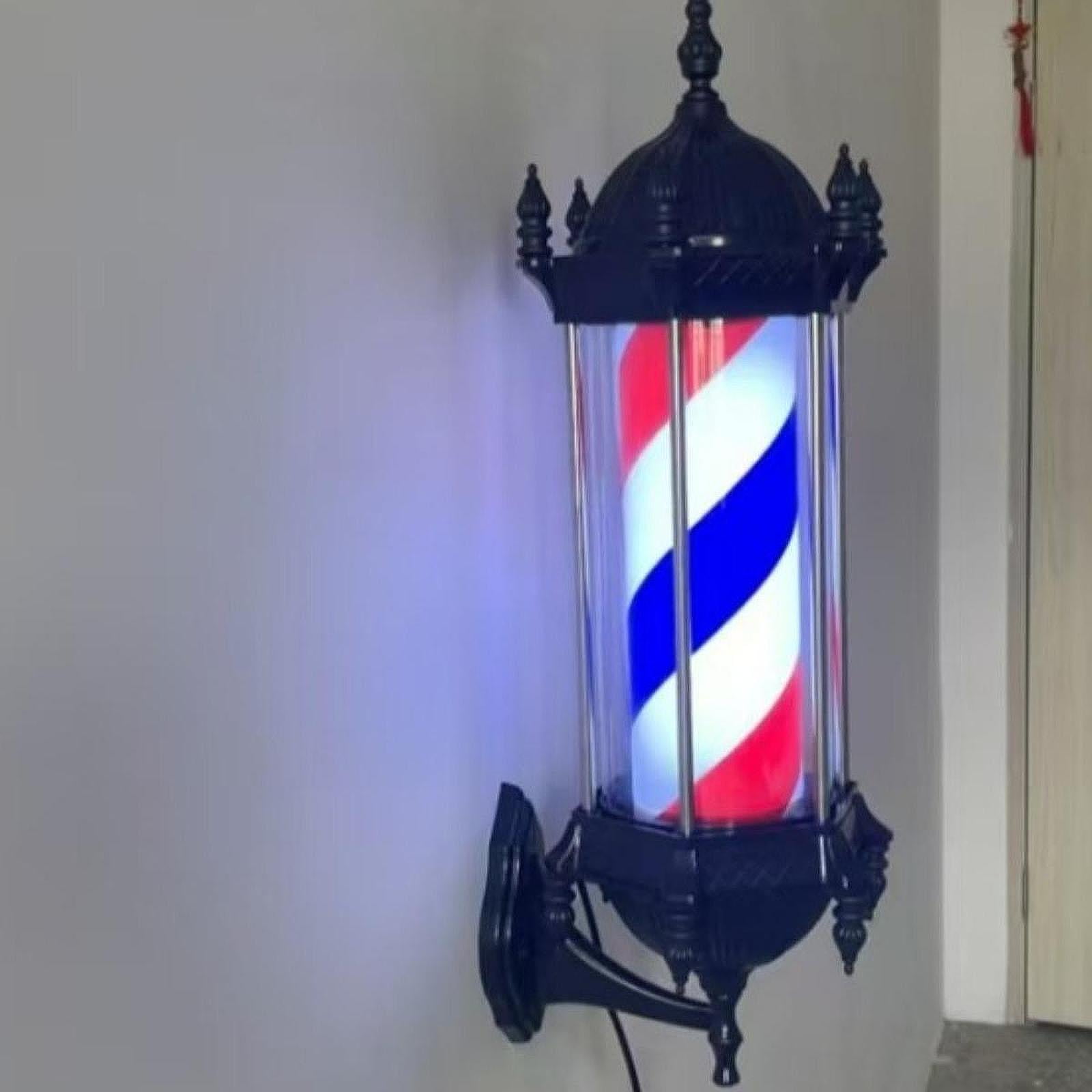 Gazechimp Barber Pole LED Light Barbershop Light Fixture for Hair Salon Indoor Outdoor