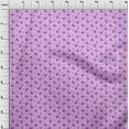 thumbnail image 4 of oneOone Polyester Spandex Purple Fabric Florals Craft Projects Decor Fabric Printed By The Yard 56 Inch Wide, 4 of 4