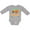 AC-Heather Grey, variant on Montana Gift Buffalo Silhouette Boys or Girls Long Sleeve Baby Bodysuit