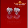 thumbnail image 6 of King of Bling's 0.33ct Diamond Stud Earrings For Women White 925 Sterling Silver Stud For Men, 6 of 12