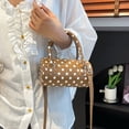 thumbnail image 5 of ibiyuan Cute Tote Bags For Women Minimalist Polka Dot Versatile Crossbody Shoulder Tote Bag for Women, Lightweight Fashion Daily Carryall Gifts For Her, 5 of 9