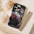 thumbnail image 6 of Elegant Black Apple-Shaped Phone Case with Red Berry Decor for Women Men Holiday Gift Compatible with iPhone 11/12/13/14/15/16 (Pro Max/Plus), 6 of 9