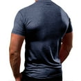 thumbnail image 5 of Daznico Mens Shirts - Men's Round Neck Short Sleeve Men's Home Leisure Sports T Shirt - Shirts for Men,Color:Navy,Size:3XL, 5 of 8