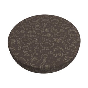 Easygdp Dinosaur Print Easy To Install Bar Stool Covers&Stool Covers Round&Elastic Stool Cover, Barstool Covers,Washable&Bottom With Elastic Edge-13 inch