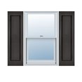 thumbnail image 1 of 12"W x 55"H Lifetime Vinyl, Custom Single Panel, Raised Panel Shutters, w/Shutter-Loks (Per Pair), Musket Brown, 1 of 17