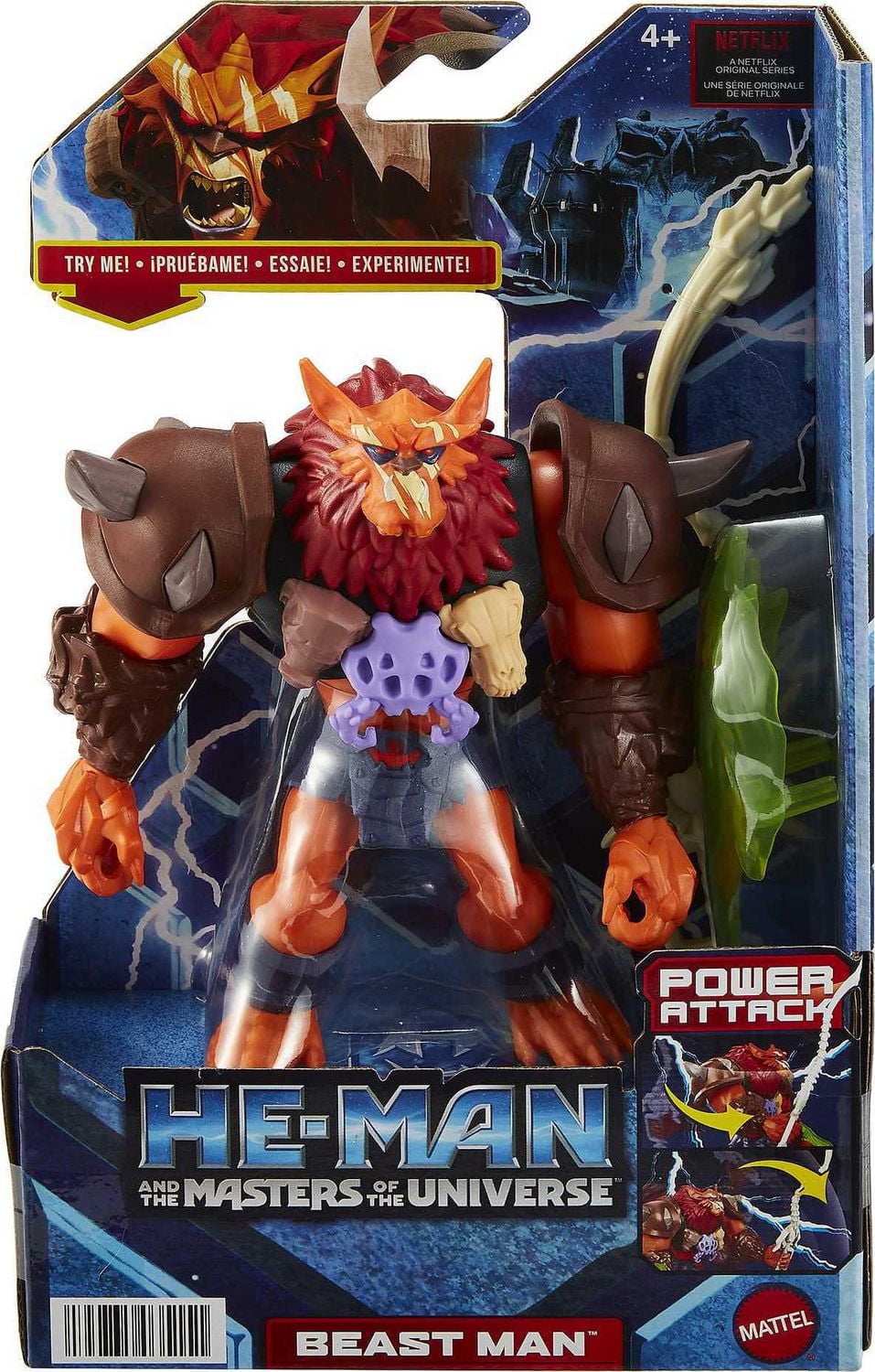 He-Man and The Masters of the Universe Beast Man Action Figure, 5.5-inch Collectible Toy