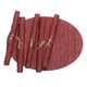thumbnail image 1 of Toystoory fácil del poliéster 6pcs y esteras ovaladas versátiles para la decoración de la tabla elegante durable Mostrada vino rojo 45*32CMcm, 1 of 6