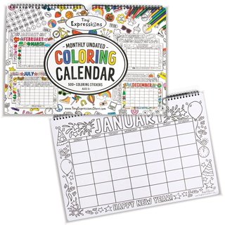 Page A Day Coloring Calendar