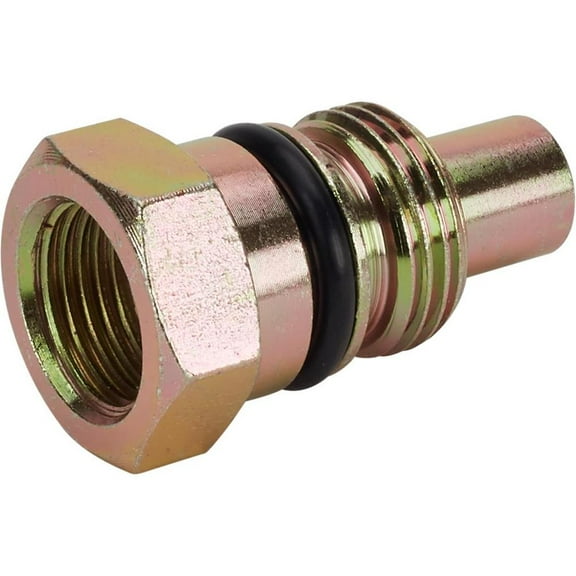 Speedway Motors Mustang II Power Steering Flow Valve for GM Pump - Solves Oversensitive Steering, Reduces Fluid Flow, Compatible with O-Ring Style Hoses