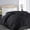 Black, variant on Down Alternative Comforter - Quilted Duvet Insert for All Seasons, Soft Lightweight with Corner Tabs, Summer Winter Warm Bedding, White 88×88 Inches