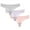 Pink A, variant on Rohuuque 3 Pack Women's Invisibles Thong No Show Panties V String Thong Underwear Breathable Low Rise Ice Silk Stretch Underwear Pink D