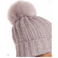 thumbnail image 3 of Kyi Kyi Knitted Faux Fur Pom Pom Hat, 3 of 3