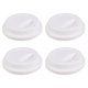 thumbnail image 1 of 4 tapas de silicona para tazas de café, reutilizables, antipolvo (blancas), 1 of 5