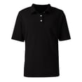 thumbnail image 5 of Men's Quick Dry Tactical Polo Shirt, Lightweight Breathable Performance Polo, Short Sleeve UPF 50+ Outdoor Golf Shirt Black 2XL, 5 of 9